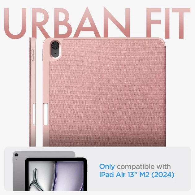 Чехол Spigen Urban Fit для iPad Air 13 7 | 6 (2025-2024) Rose Gold (ACS07673) - Фото 13 Чехол Spigen Urban Fit для iPad Air 13 7 | 6 (2025-2024) Rose Gold (ACS07673) - изображение 13