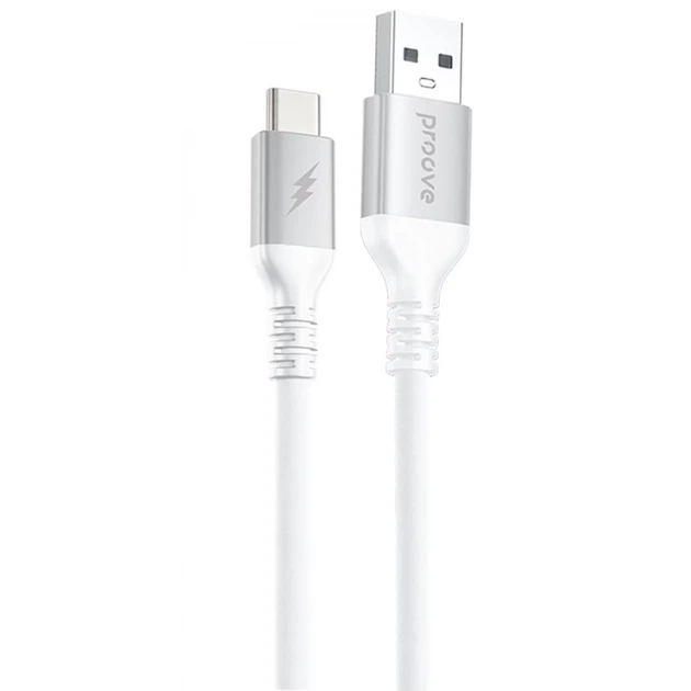 Кабель Proove ReGen Silicone USB to Type-C 3A (1m) White (CCRS27001202) - Фото 1 Кабель Proove ReGen Silicone USB to Type-C 3A (1m) White (CCRS27001202) - зображення 1