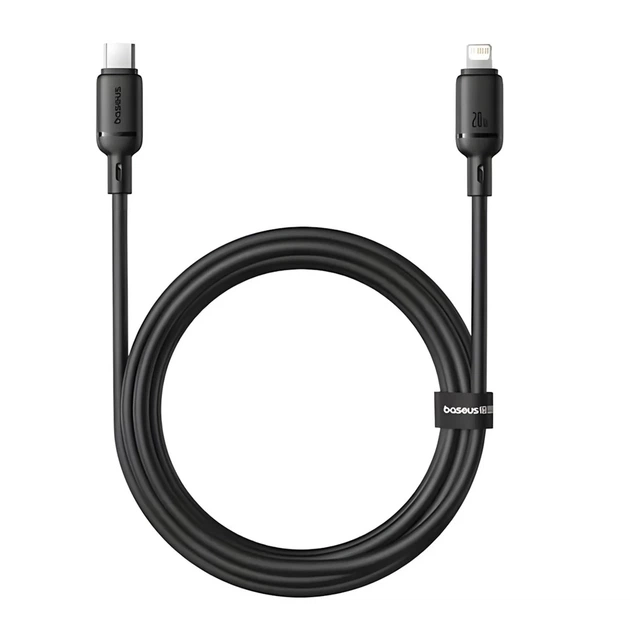 Кабель Baseus Silky Series USB-C to Lightning 20W 2 m Black (P10377700113-01) - Фото 2 Кабель Baseus Silky Series USB-C to Lightning 20W 2 m Black (P10377700113-01) - изображение 2