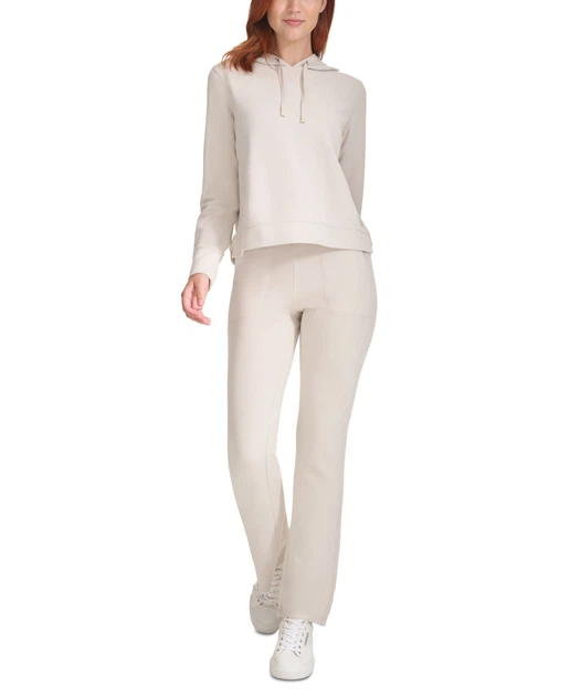 Женское легкое худи Calvin Klein из вафельной ткани 1159865254 (Бежевый S) - изображение 4