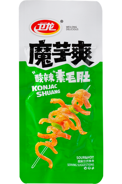 Конжак снек Konjac Shuang Sour & Hot WEILONG 18 г - Фото 1 Конжак снек Konjac Shuang Sour & Hot WEILONG 18 г - зображення 1