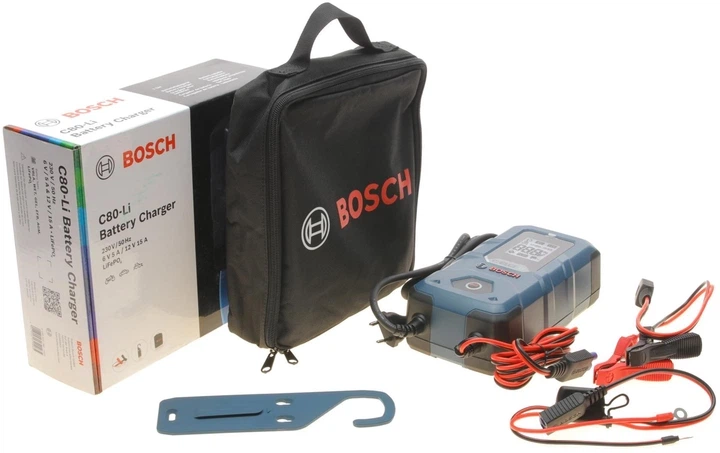 Зарядний пристрій Bosch C80-Li (6В/12В) (для аккум. ємністю від 14Аг до 400Аг) 15A - зображення 2