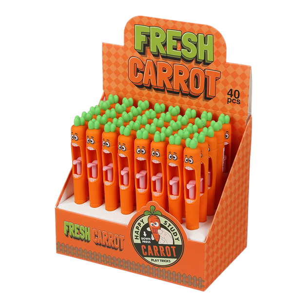 Ручка гелева автоматична, Carrot pen, 0,5 мм, синя ZB.2293 - Фото 1 Ручка гелева автоматична, Carrot pen, 0,5 мм, синя ZB.2293 - изображение 1