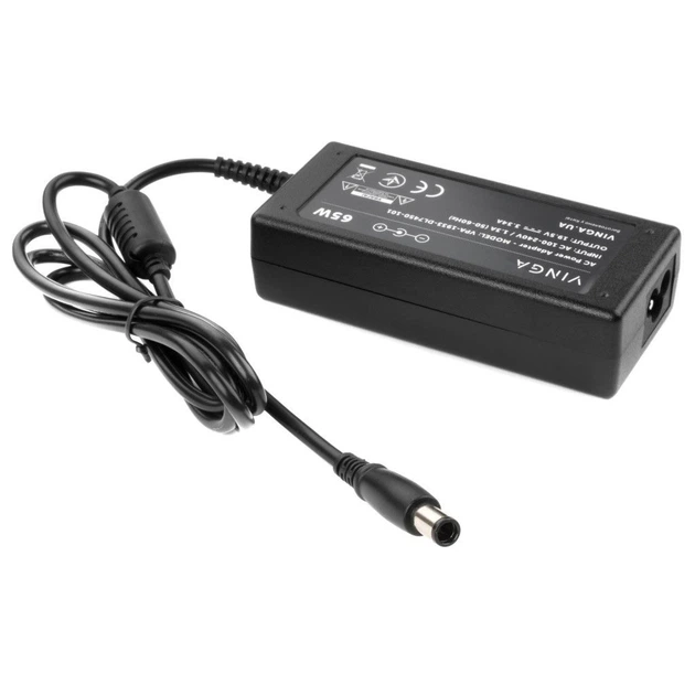 Блок живлення до ноутбуку Vinga DELL 65W 19.5V 3.34A 7.4*5.0 (VPA-1933-DL7450-101) - Фото 2 Блок живлення до ноутбуку Vinga DELL 65W 19.5V 3.34A 7.4*5.0 (VPA-1933-DL7450-101) - зображення 2