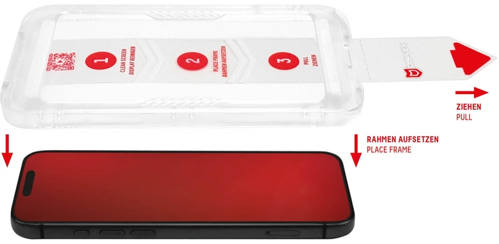 Захисне скло Displex Premium Full Cover для смартфона Apple iPhone 17 Pro (4028778127176) - зображення 3