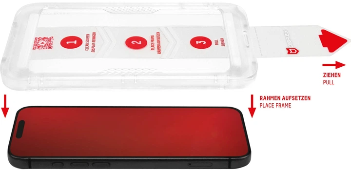 Захисне скло Displex Premium Full Cover для смартфона Apple iPhone 17 (4028778127169) - зображення 3