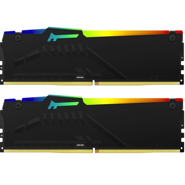 Модуль пам'яті для комп'ютера DDR5 32GB (2x16GB) 6000 MHz Beast RGB Kingston Fury (ex.HyperX) (KF560C36BBE2AK2-32) - зображення 6
