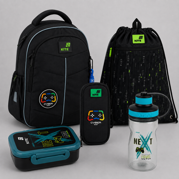 Шкільний набір Kite Education Cyber SET_K26-771S-3 (рюкзак, пенал, сумка) - зображення 8