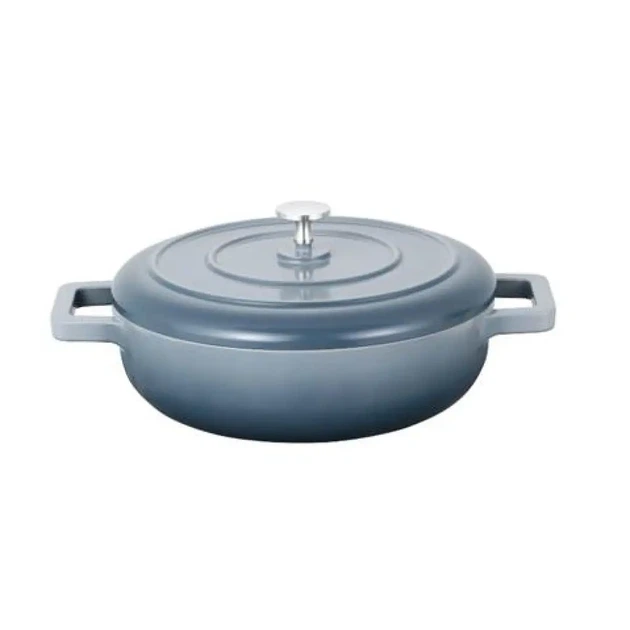 Каструля DOMA 26х8см, 3,5л PEPPER, кругла, алюмінієва, 3,5 літра, чорно-блакитна - Фото 1 Каструля DOMA 26х8см, 3,5л PEPPER, кругла, алюмінієва, 3,5 літра, чорно-блакитна - изображение 1