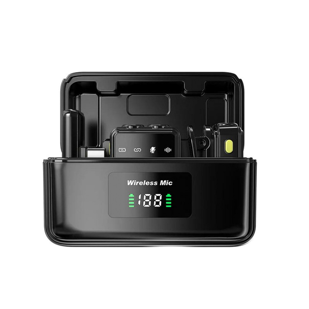 Беспроводной микрофон для телефона USB C и Lightning Bluetooth 5.3 6 часов работы Wiwu Wi-WM005 - изображение 4