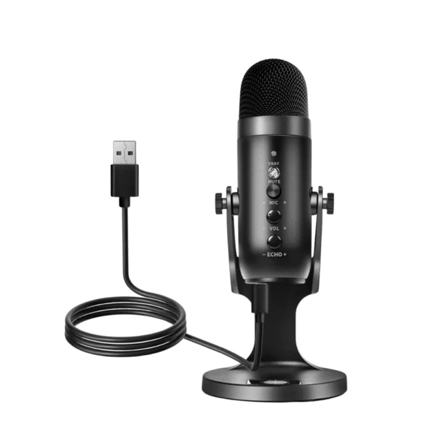 Микрофон Jmary MC-PW8 с USB разъемом для студийной записи - Фото 2 Микрофон Jmary MC-PW8 с USB разъемом для студийной записи - изображение 2