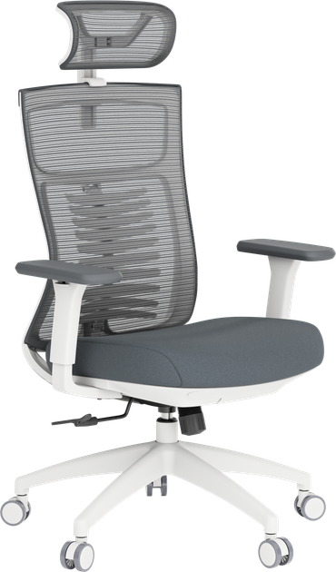 Крісло офісне OfficePro Balance OC550-W-DG-DG - изображение 6