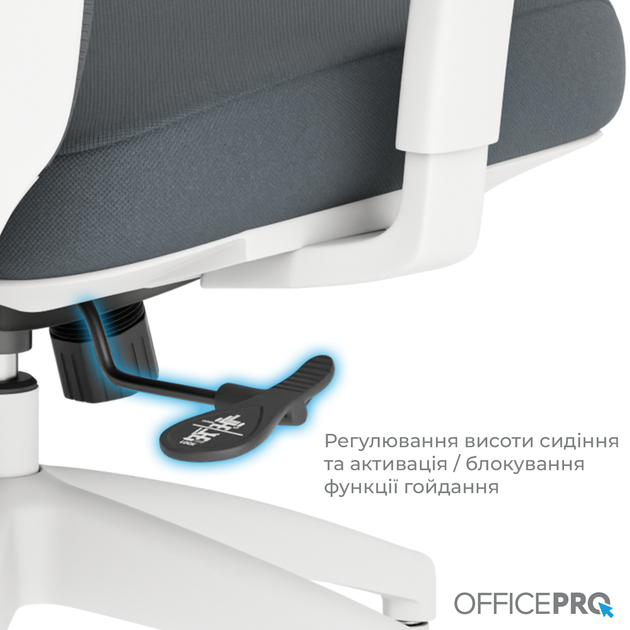 Крісло офісне OfficePro Balance OC550-W-DG-DG - изображение 15