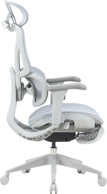 Крісло офісне OfficePro Elite OC950GLB Gray/Light Blue - зображення 4
