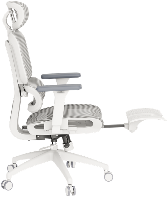 Крісло офісне OfficePro Skyline OC750-W-LG-LG - изображение 4