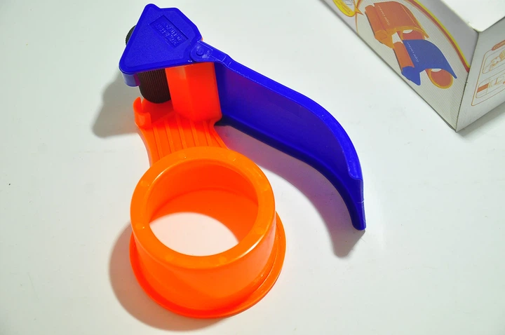 Диспенсер для скотчу пластиковий 50мм Tape Dispenser Cutter Orange Blue - Фото 3 Диспенсер для скотчу пластиковий 50мм Tape Dispenser Cutter Orange Blue - изображение 3