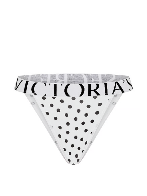 Женские трусики Victoria's Secret (2854496853) Exploded Logo Cotton 90s Brief M белые - изображение 3