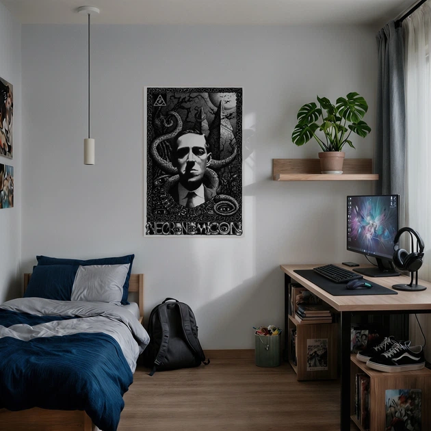 Інтер'єрна картина Говард Лавкрафт, Lovecraft, жахи, 60×40 см (id0813) - зображення 2