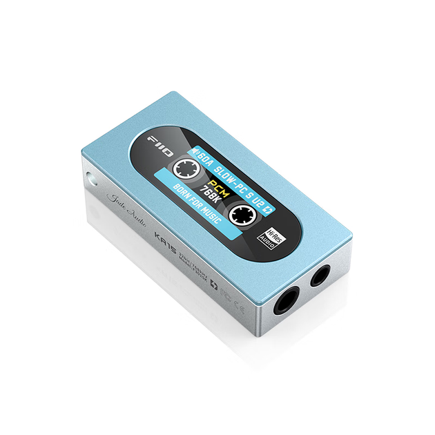 Декодер FiiO KA15 для наушников, балансная звуковая карта Hi-Fi 4.4 для компьютера, усилитель мощности для Android-смартфона, портативный небольшой кабель-адаптер, поддержка PS5, декодер небесно-голубого цвета. - изображение 6