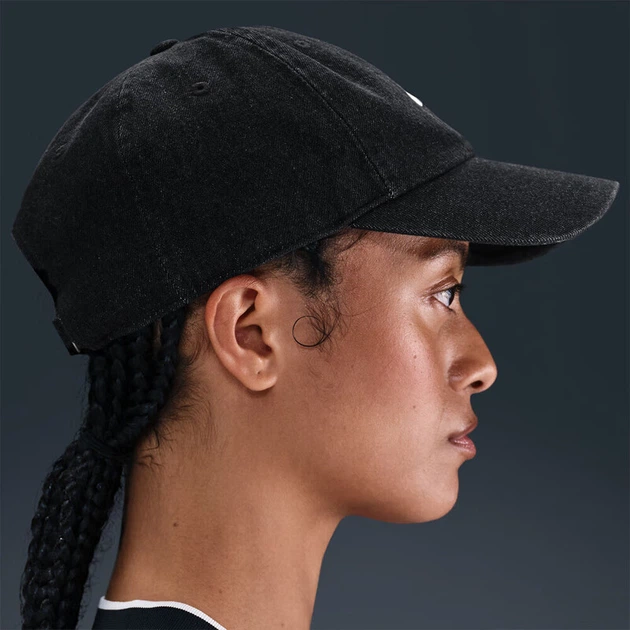 Кепка NIKE Unisex Sports Cab U CB DENIM 24 Sports Accessory HF0383-010 Чорний/сірий M/L - Фото 4 Кепка NIKE Unisex Sports Cab U CB DENIM 24 Sports Accessory HF0383-010 Чорний/сірий M/L - изображение 4