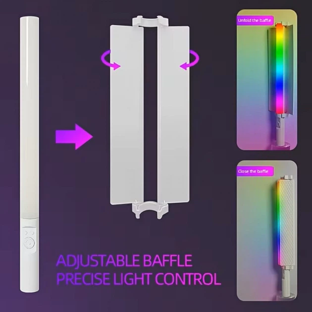 Ручная RGB LED-лампа для видеосъемки Jmary MJ-27 RGB 37 см - Фото 5 Ручная RGB LED-лампа для видеосъемки Jmary MJ-27 RGB 37 см - изображение 5
