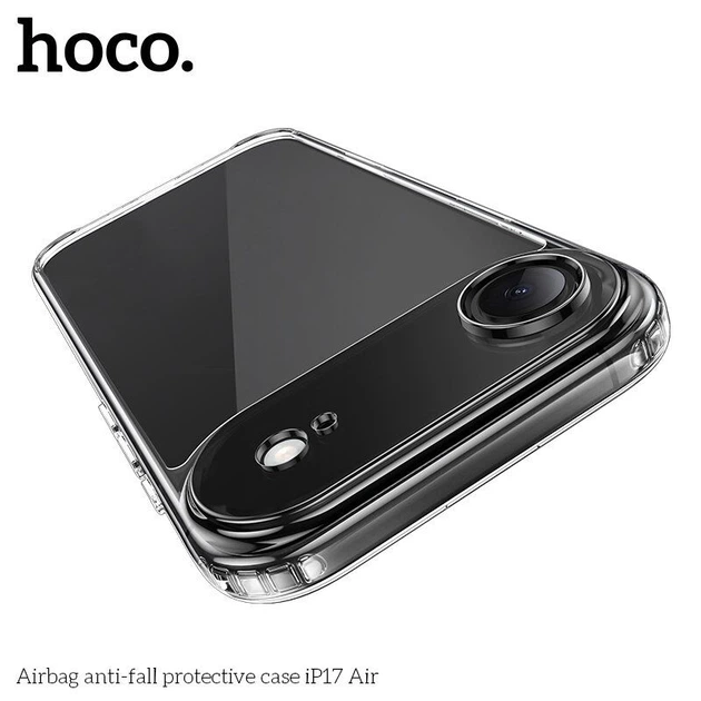 Чехол противоударный HOCO Airbag для Apple iPhone 17 AIR, прозрачный - изображение 6