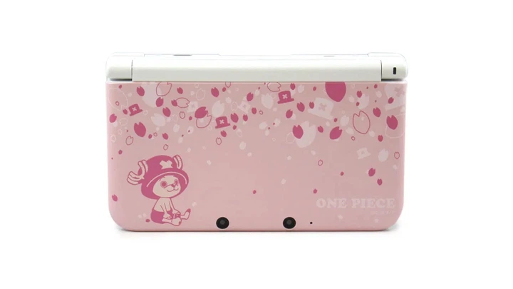 Консоль Nintendo 3DS XL One Piece Unlimited World R Limited Adventure Pack (Chopper Pink ver.) Limited Edition Модифицированная Pink + 10 Встроенных Игр Б/У - изображение 3