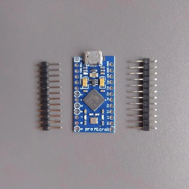 Мікроконтролерна плата Pro Micro ATmega32U4 5В 16МГц Micro USB сумісна з Arduino Leonardo HID - зображення 6