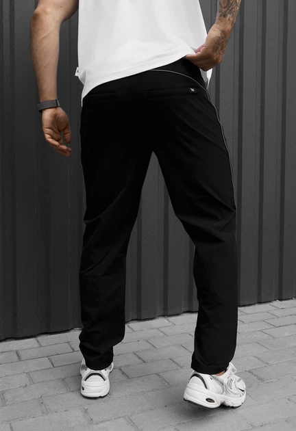 Штани Чоловічі Стаф Чорні Класичні Відбивні Чінос Staff Mar Black Reflective L (402692) - зображення 2