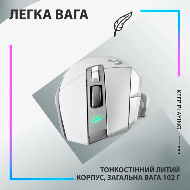 Мишка Logitech G502 X Lightspeed Wireless White (910-006189) - изображение 6