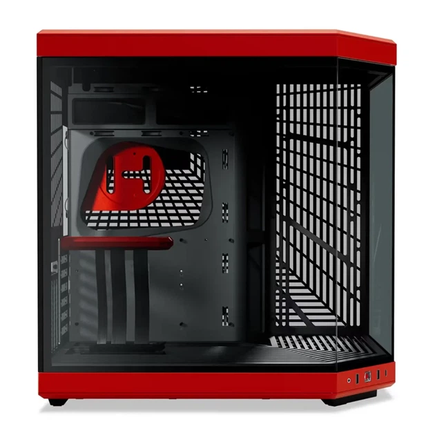 Корпус Hyte Y70 Black-Red, Mid-Tower E-ATX, ATX, Micro-ATX и Mini-ITX PC Case with PCIE 4.0 cable includ (CS-HYTE-Y70-BR) - изображение 3