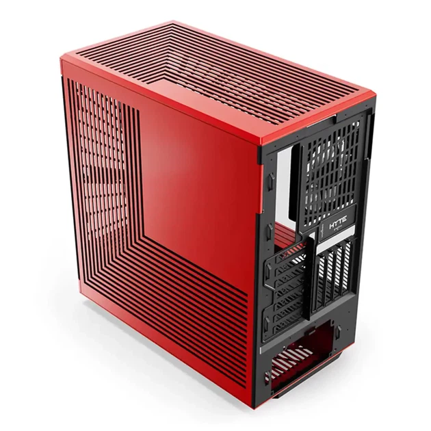 Корпус Hyte Y40 Black-Red, Mid-Tower / ATX, Micro-ATX и Mini-ITX PC Case with PCIE 4.0 cable includ - зображення 5