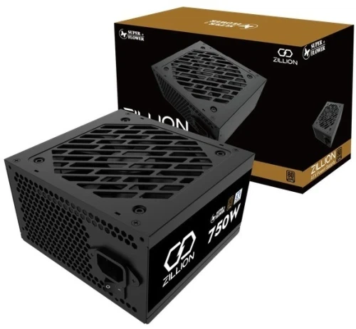 Блок живлення 750 Вт, Super Flower ZILLION DB, Black, 80+ Bronze, Active PFC, 12 см, 2xMolex / 6xSATA / 1x16-pin / 4x6+2-pin / 2x4+4-pin / 1x20+4-pin, захист OVP/OCP/OTP/SCP/OPP/NLP, ATX3.1 (SF-750Z12DB(DA)) - зображення 2