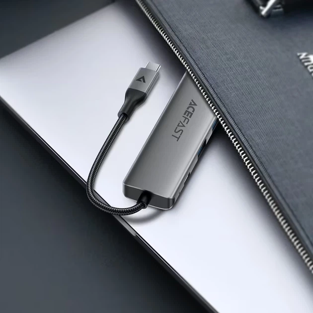 Док-станція USB3.0 Type-C --> HDMI4K@60Hz/2xUSB-A 3.0/TF/SD/USB-C 90W Hub 6-in-1 J18 Acefast - Фото 6 Док-станція USB3.0 Type-C --> HDMI4K@60Hz/2xUSB-A 3.0/TF/SD/USB-C 90W Hub 6-in-1 J18 Acefast - изображение 6
