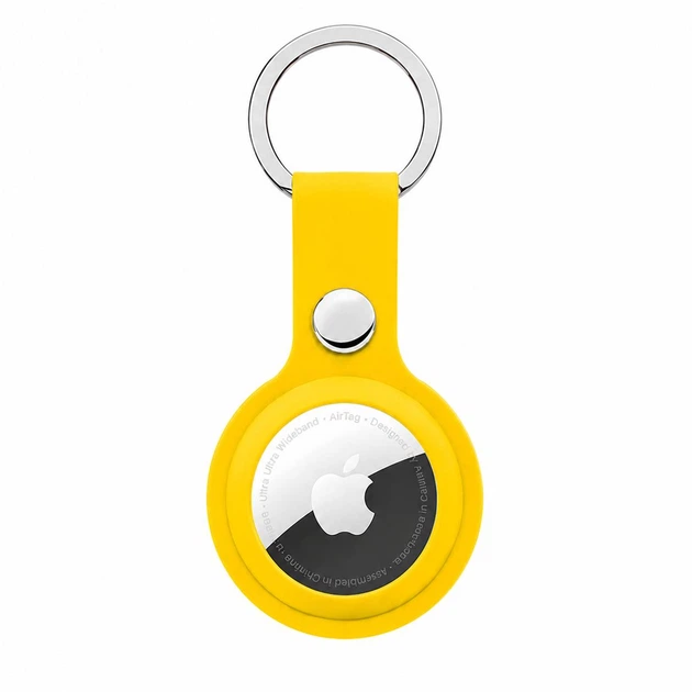 Брелок Silicone Key Ring для AirTag - Yellow - Фото 1 Брелок Silicone Key Ring для AirTag - Yellow - изображение 1