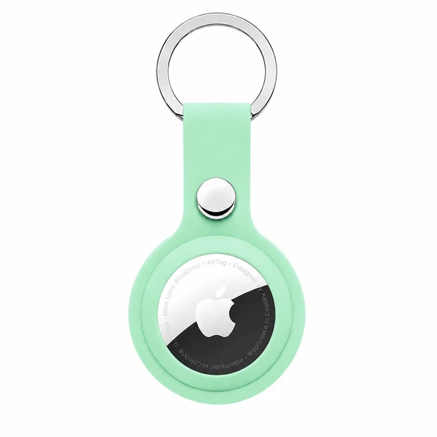 Брелок Silicone Key Ring для AirTag - Mint - Фото 1 Брелок Silicone Key Ring для AirTag - Mint - изображение 1