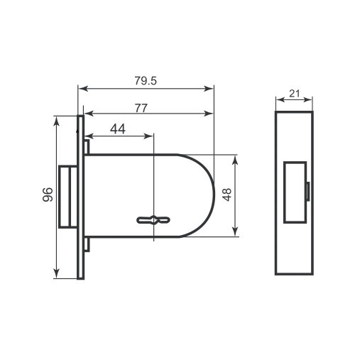 Замок для вхідних дверей Bruno 157F (33067) 3993 - изображение 2