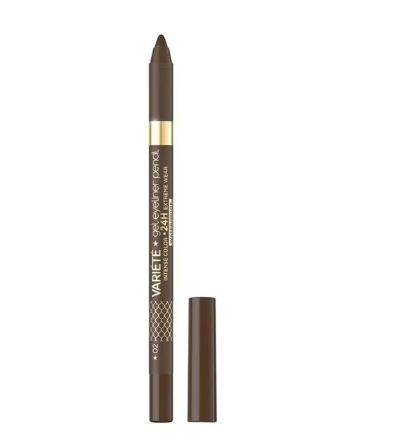 Олівець гелевий для очей Eveline VARIETE Gel EYELINER 02- brown 7880 - Фото 1 Олівець гелевий для очей Eveline VARIETE Gel EYELINER 02- brown 7880 - изображение 1