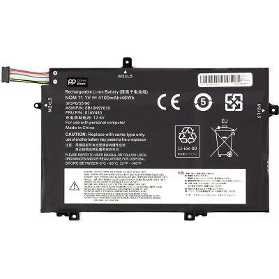 Акумулятор до ноутбука LENOVO ThinkPad L480 (01AV463) 11.1V 4100mAh PowerPlant (NB481286) - Фото 1 Акумулятор до ноутбука LENOVO ThinkPad L480 (01AV463) 11.1V 4100mAh PowerPlant (NB481286) - зображення 1
