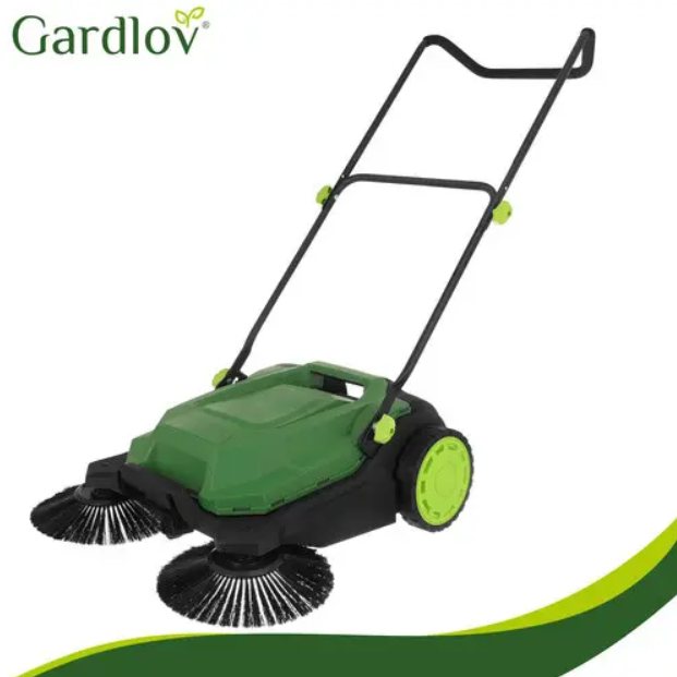 Потужна ручна підмітальна машина Nexo Gardlov з 3 щітками та баком на 24 л Машина для прибирання сміття - Фото 8 Потужна ручна підмітальна машина Nexo Gardlov з 3 щітками та баком на 24 л Машина для прибирання сміття - зображення 8