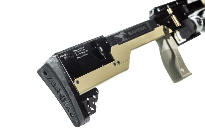 Винтовка ZBROIA PCP Sapsan TACtical MC 450/480 4.5мм (койот / черный) - Фото 3 Винтовка ZBROIA PCP Sapsan TACtical MC 450/480 4.5мм (койот / черный) - изображение 3