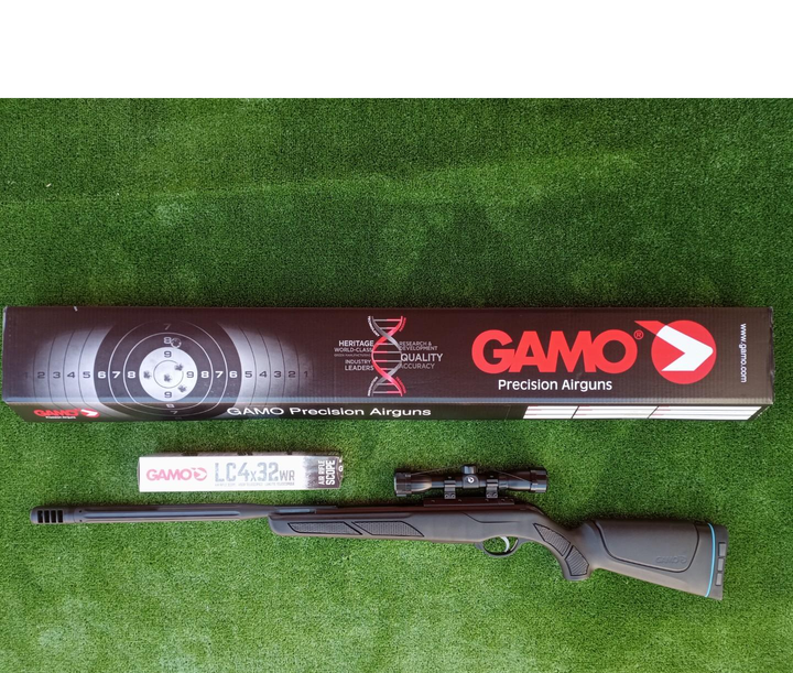Пневматическая винтовка GAMO Outback DX Maxxim IGT 4.5 мм с прицелом 4х32 (61100620-IGT) 386 м/с - изображение 3