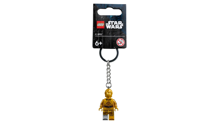 Брелок Lego C-3PO (Molded Light Bluish Gray Lower Leg) Star Wars 854313 - изображение 4