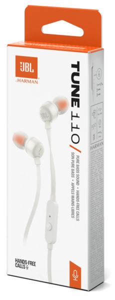 Гарнітура JBL TUNE 110 ECO White (JBLT110WHTE) - Фото 4 Гарнітура JBL TUNE 110 ECO White (JBLT110WHTE) - изображение 4