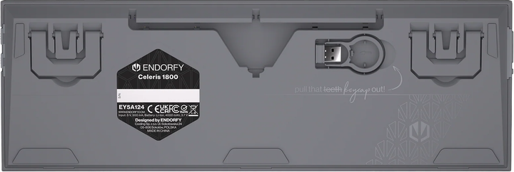 Klawiatura bezprzewodowa Endorfy Celeris 1800 Wireless Grey (EY5A124) - obraz 2