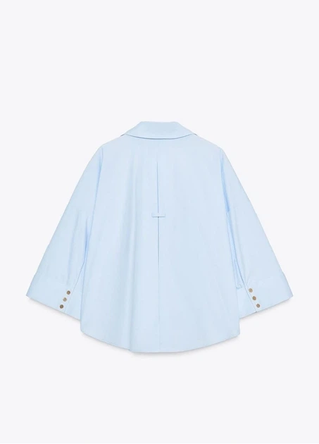 Сорочка Zara 18358 Світлий блакитний М (1260) - Фото 4 Сорочка Zara 18358 Світлий блакитний М (1260) - изображение 4
