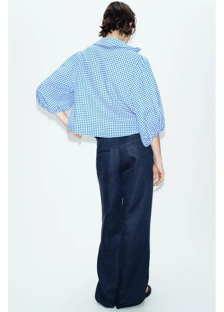 Сорочка Zara 18363 Блакитний M (1309) - изображение 3