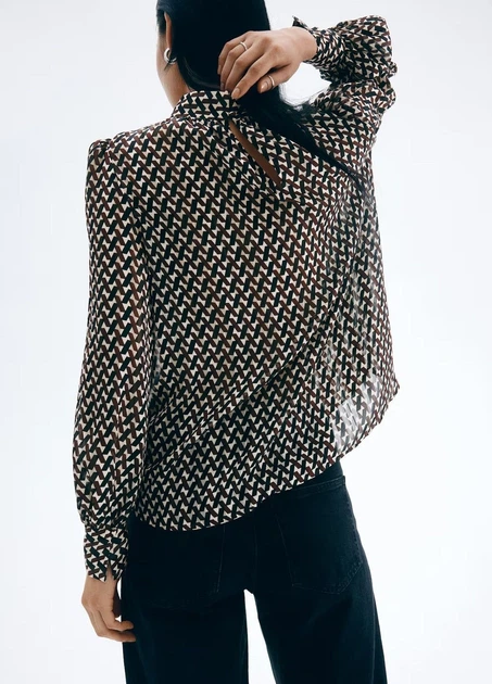 Блуза H&M 18378 Темний коричневий XXL (1292) - Фото 2 Блуза H&M 18378 Темний коричневий XXL (1292) - зображення 2