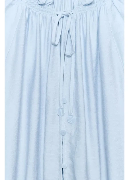 Блузка ZARA 18386 Блакитний M (8372) - Фото 5 Блузка ZARA 18386 Блакитний M (8372) - зображення 5
