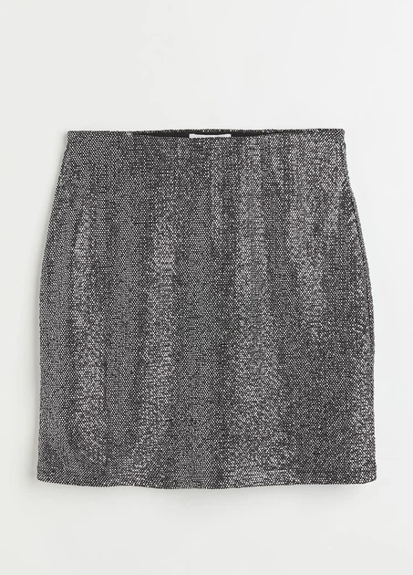 Спідниця H&M 18336 Срібний XS (1083) - Фото 3 Спідниця H&M 18336 Срібний XS (1083) - изображение 3